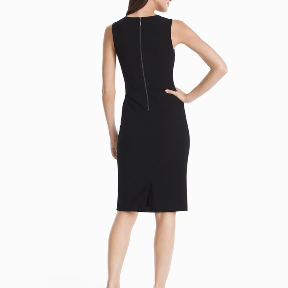 WHBM Body Perfecting Colorblock Plaid Sheath Dress - Picture 2 of 9